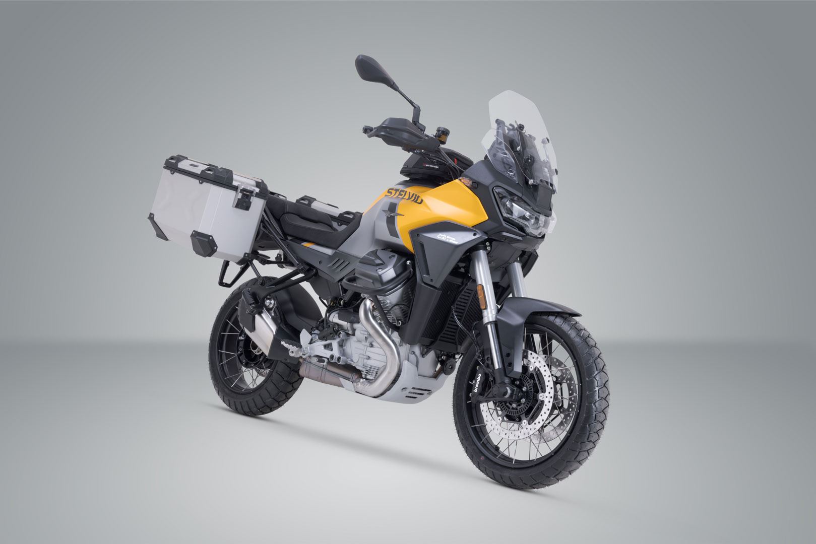 TRAX ADV aluminium case system Silver. 45/45 l. Moto Guzzi Stelvio (23-).