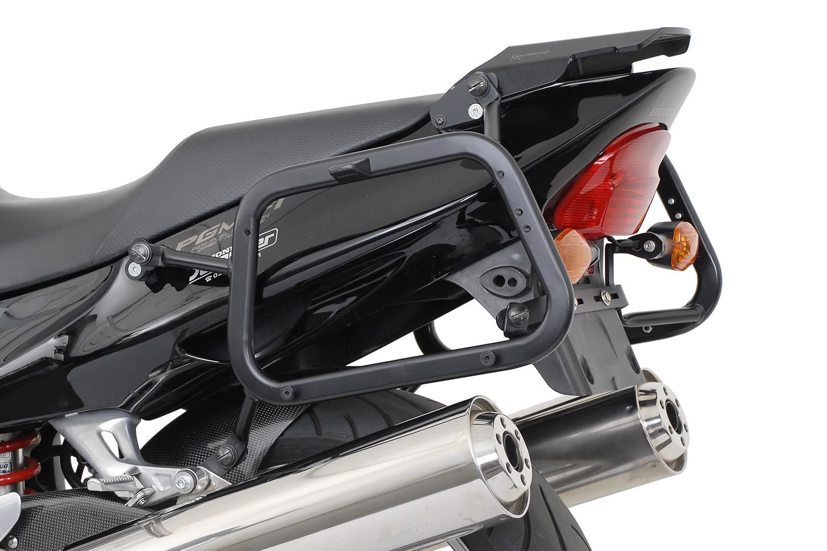 EVO side carriers Black. Honda CBR1100XX Blackbird (99-07).