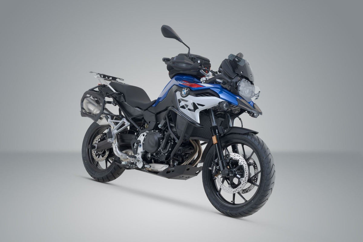 Adventure set DUSC with top case XL Black. BMW F 750/800/850 GS. For stainl. steel ra.