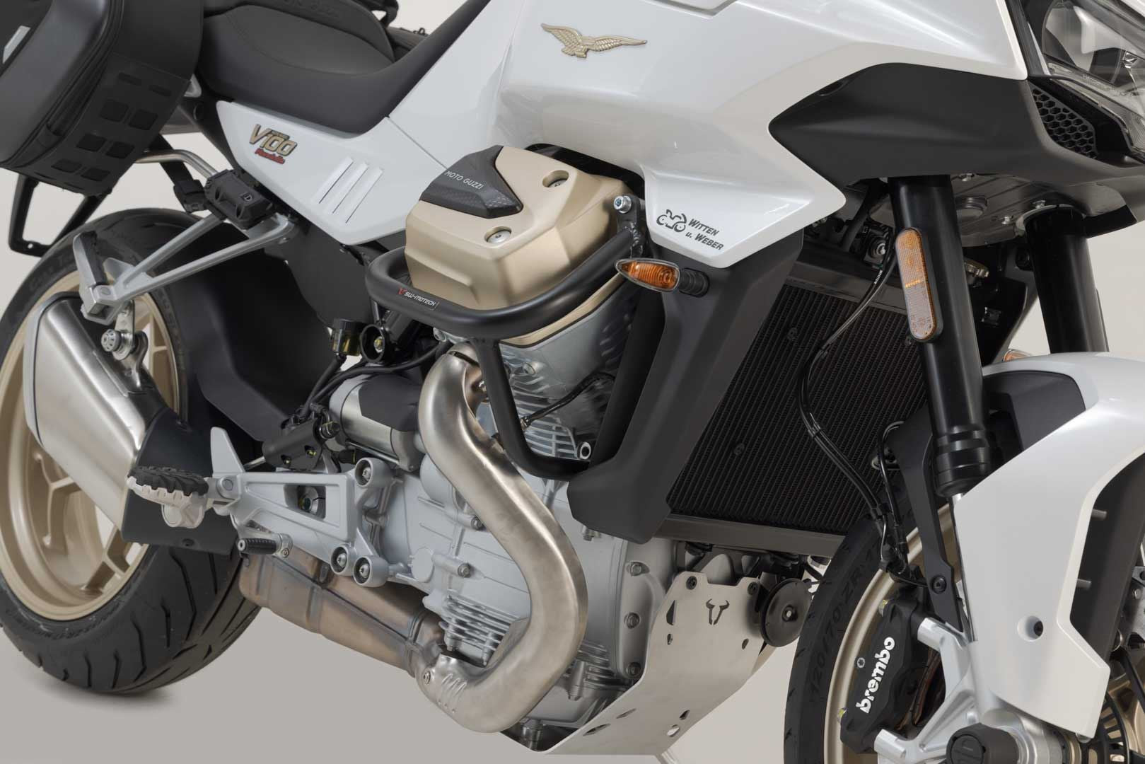 Crash bar Black. Moto Guzzi V100 Mandello/S Stelvio.