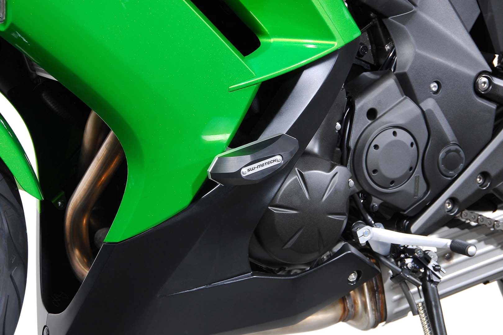 Frame slider kit Black. Kawasaki ER-6f (12-16).