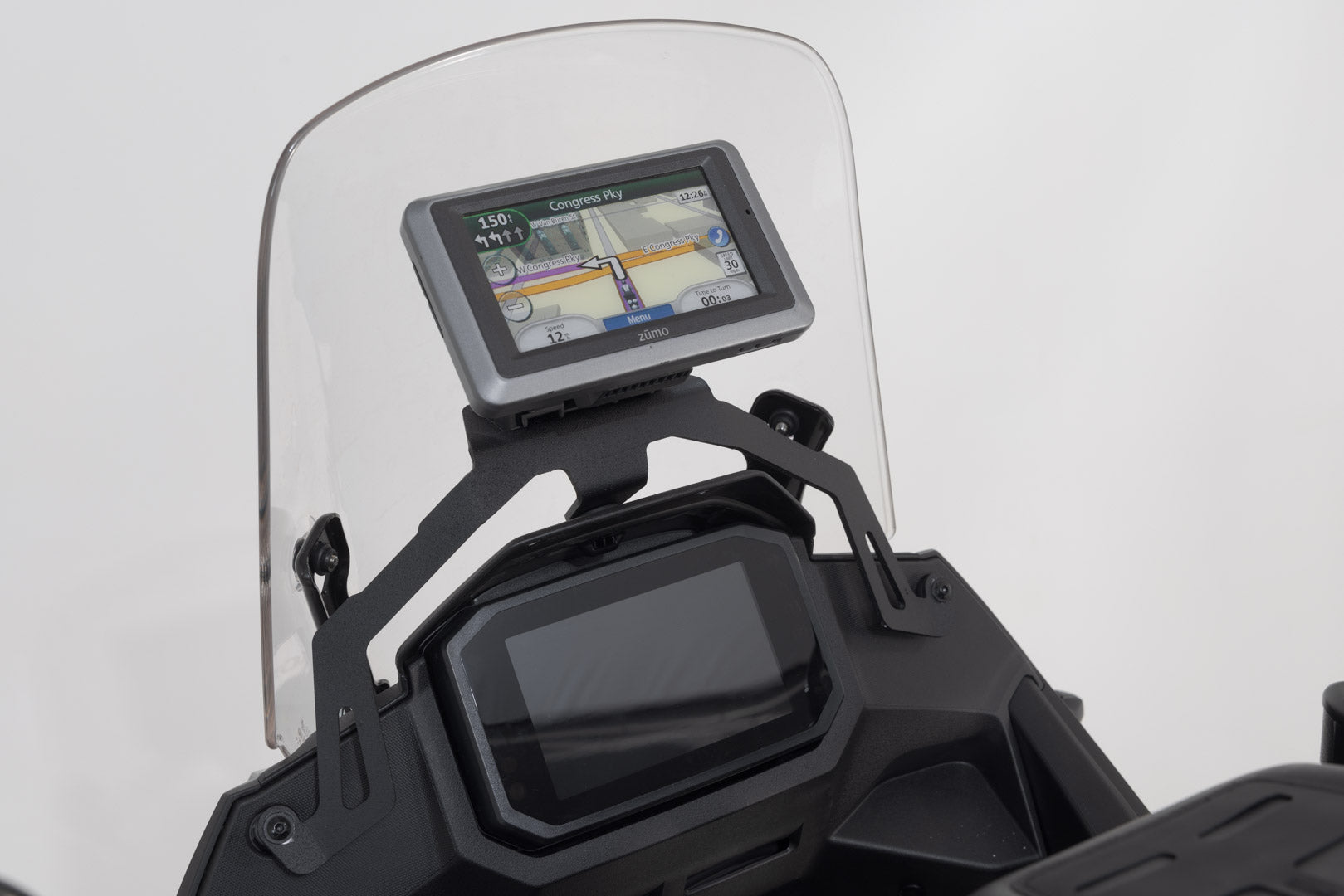 GPS mount for cockpit Honda XL750 Transalp (22-) Black