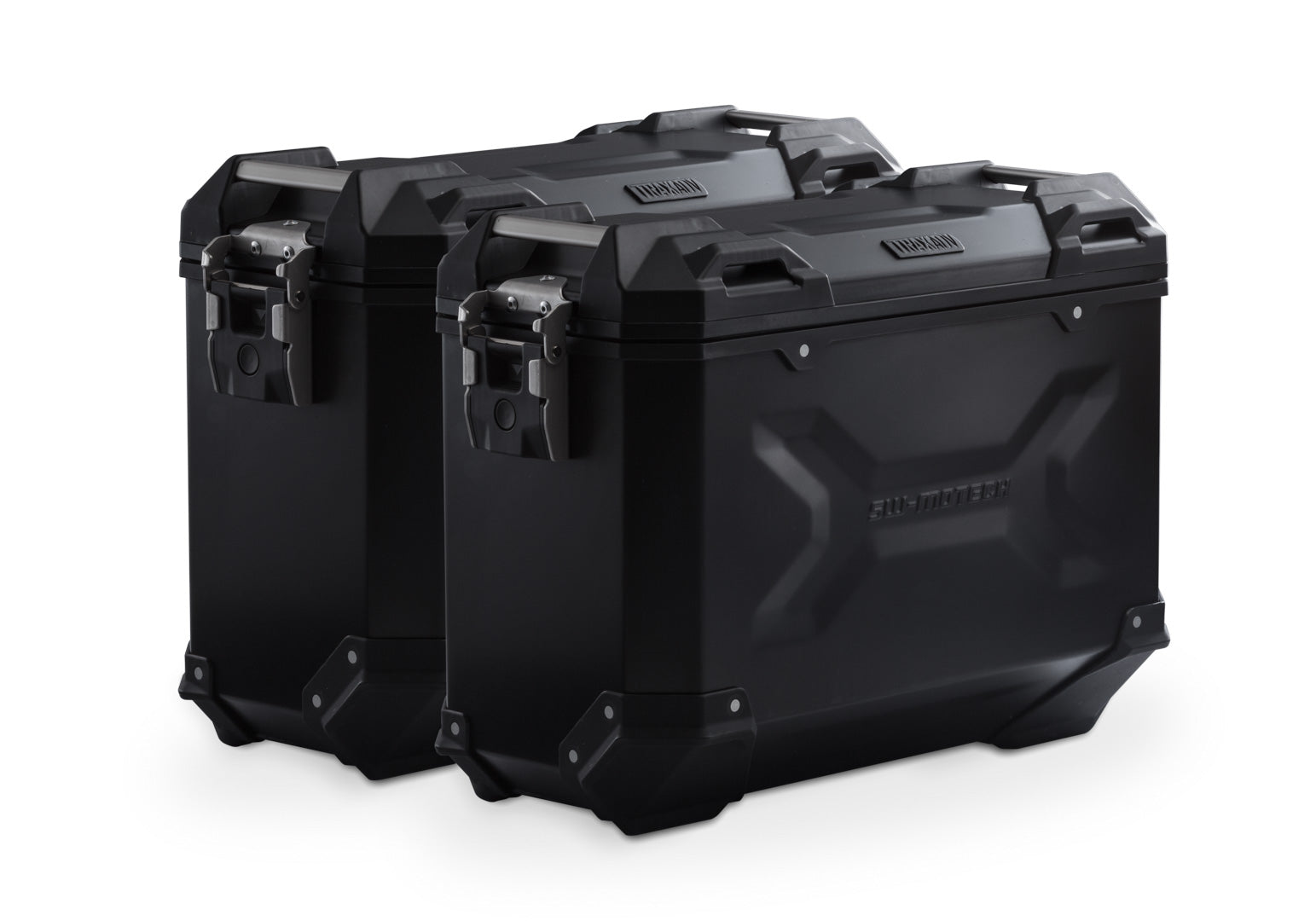TRAX ADV Aluminium Case System 37/37 litre Honda XL 700 V Transalp (07-12) Black