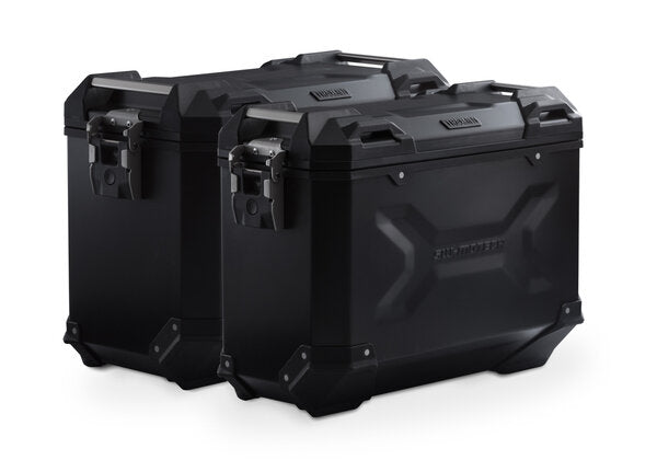 TRAX ADV aluminium case system  Tiger 1200 Rally / GT Explorer 45/37 litre Black