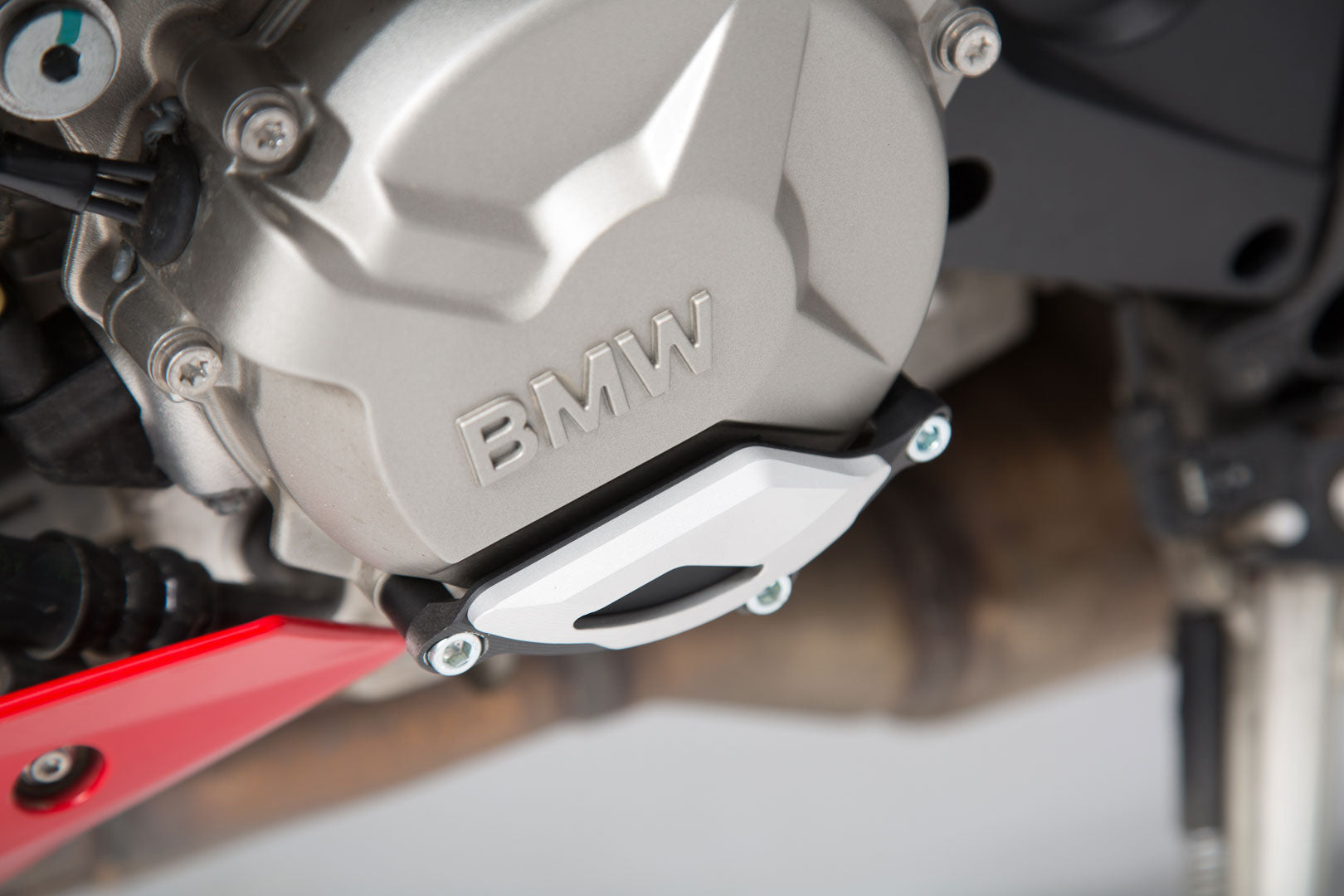 Engine case protector BMW S1000R / RR / XR Black/silver