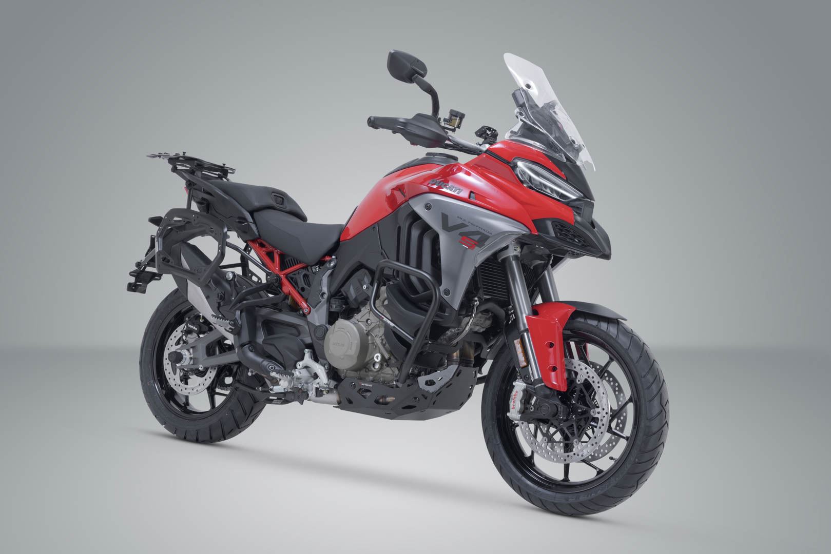 PRO side carrier Black. Ducati Multistrada V4 (20-).