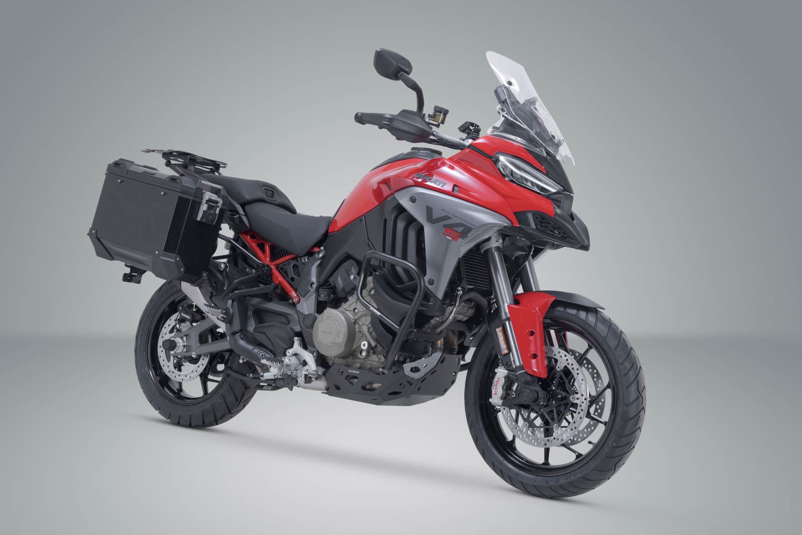 TRAX ADV aluminum case system Black. 37/37 l. Ducati Multistrada V4 (20-).