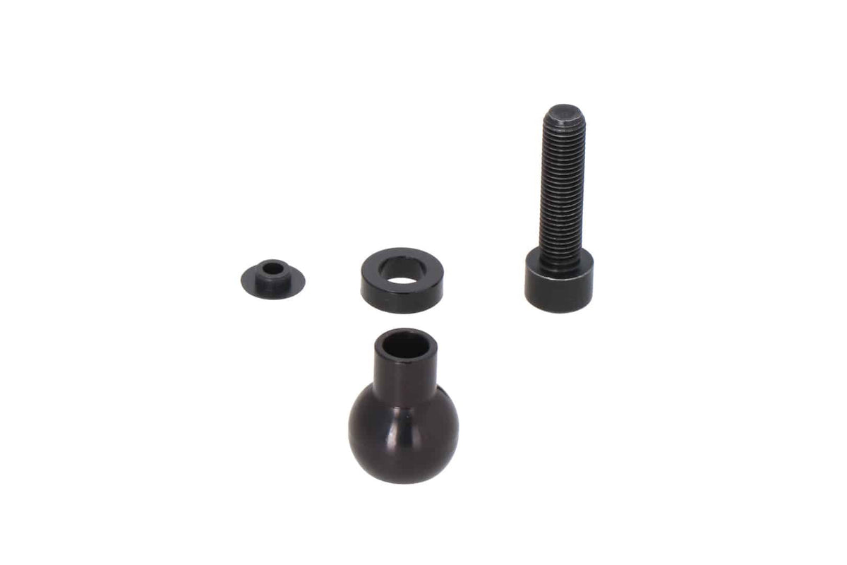 1" ball for M10 mirror thread For M10 x 1.25 mm thread. For RAM Arm. Black.