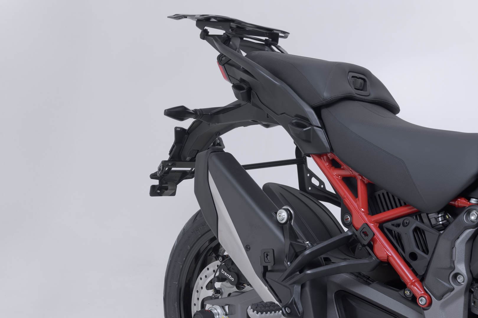 PRO side carrier Black. Ducati Multistrada V4 (20-).