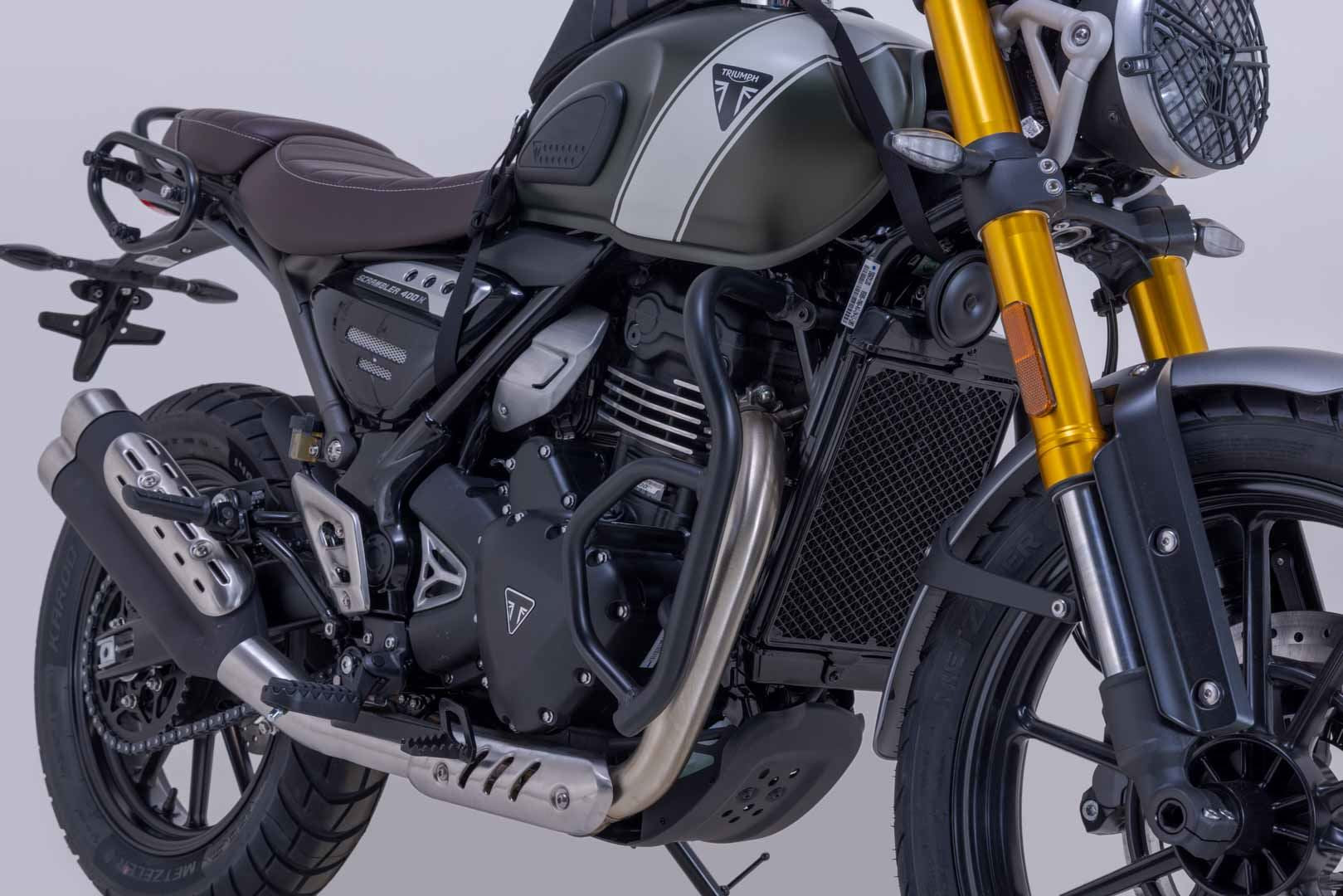 Crash bar Black. Triumph Speed 400/Scrambler 400 X (23-).