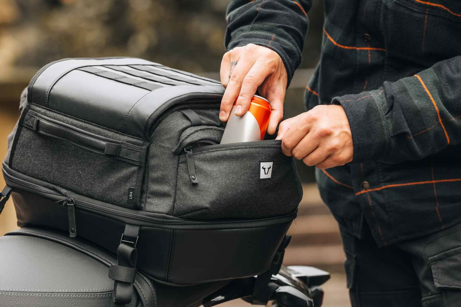 PRO side carrier off-road edition Black. Honda CRF1000L Africa Twin (15-17).