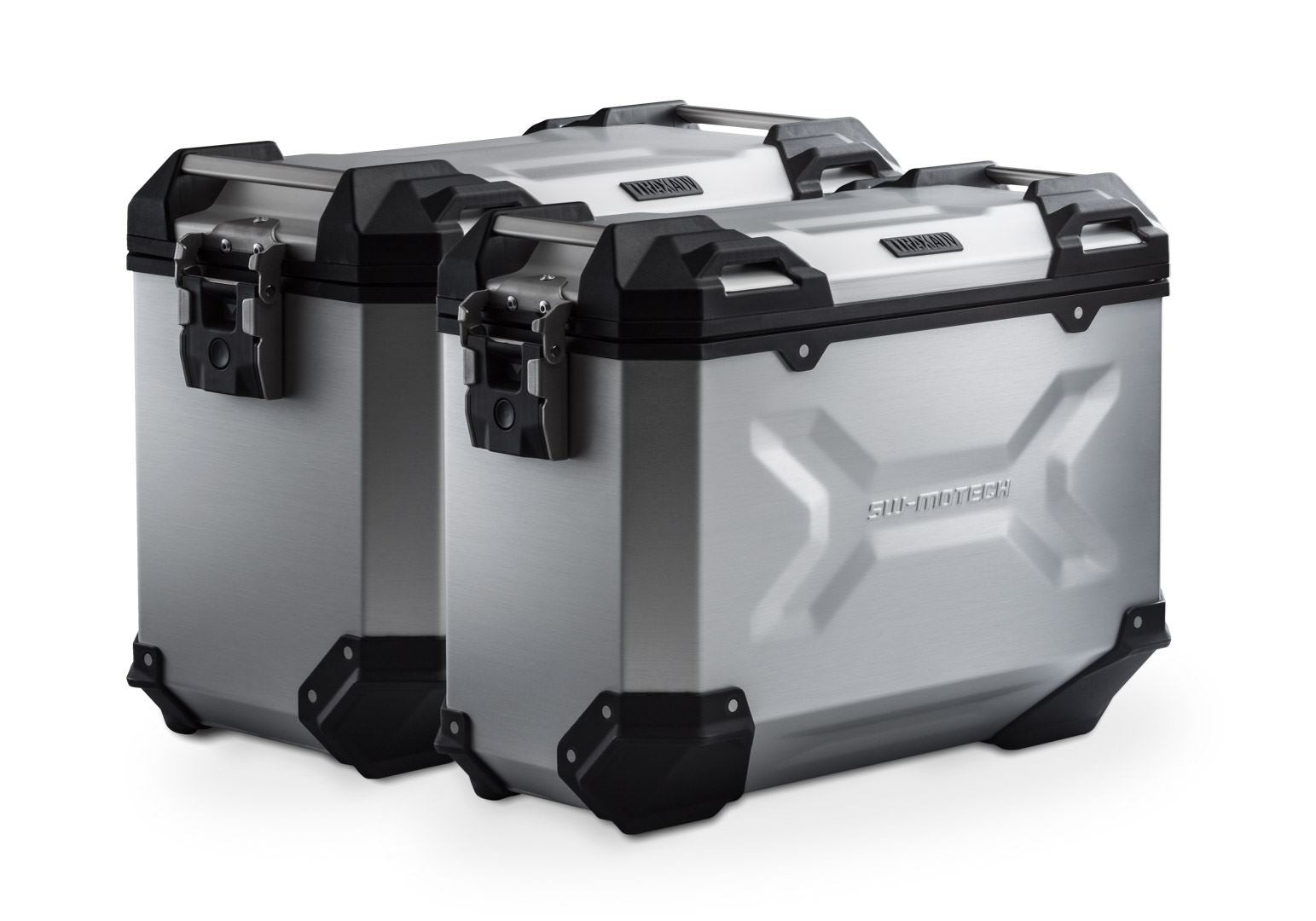 TRAX ADV aluminium case system Silver. 45/37L. Tiger 1200 Rally / GT Explorer.