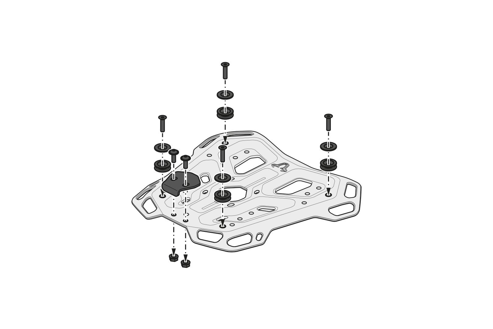 TRAX ADV Top Case System Aprilia Tuareg 660 (21-) Black