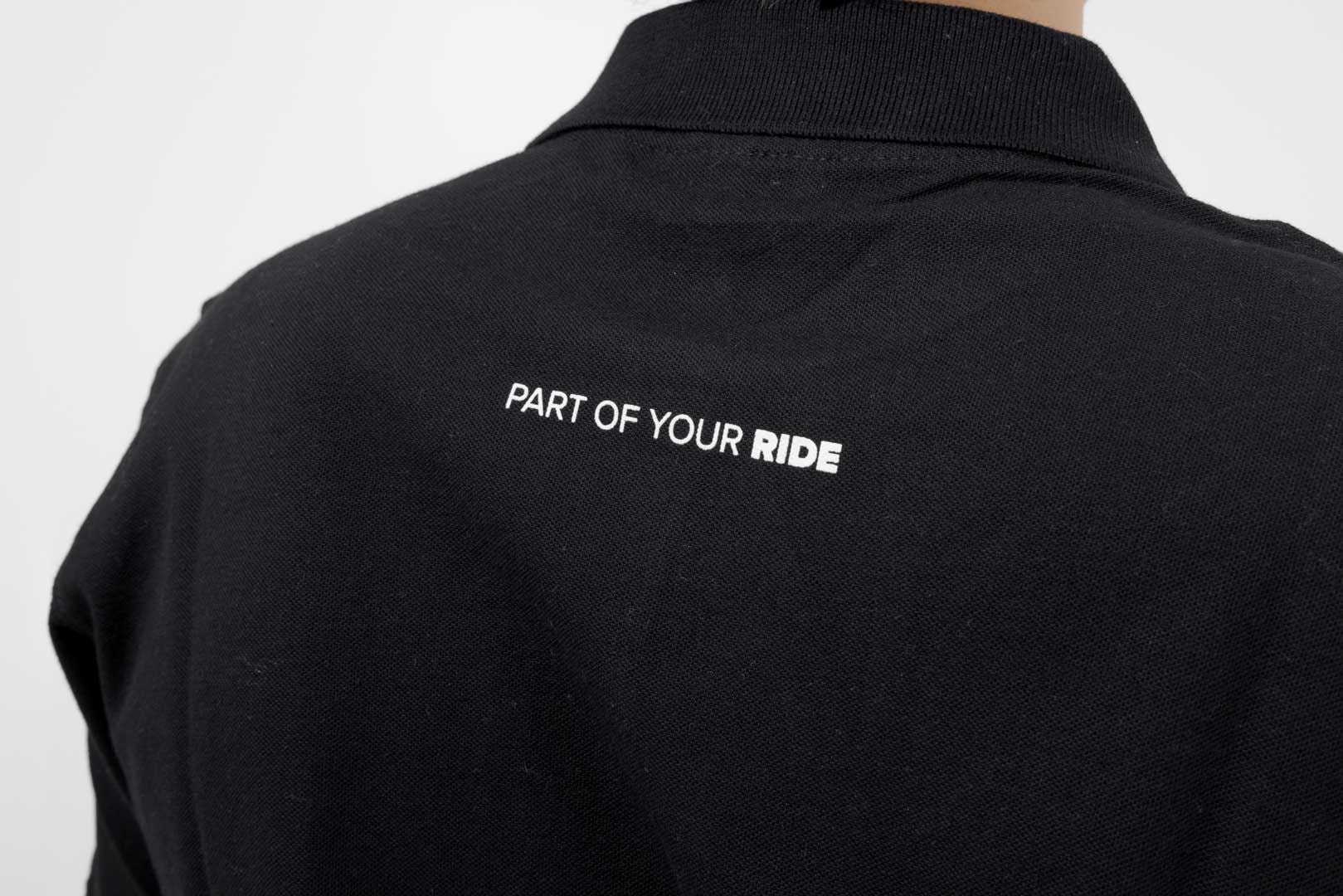 Polo shirt Core Line. Black. Men. Size XL.