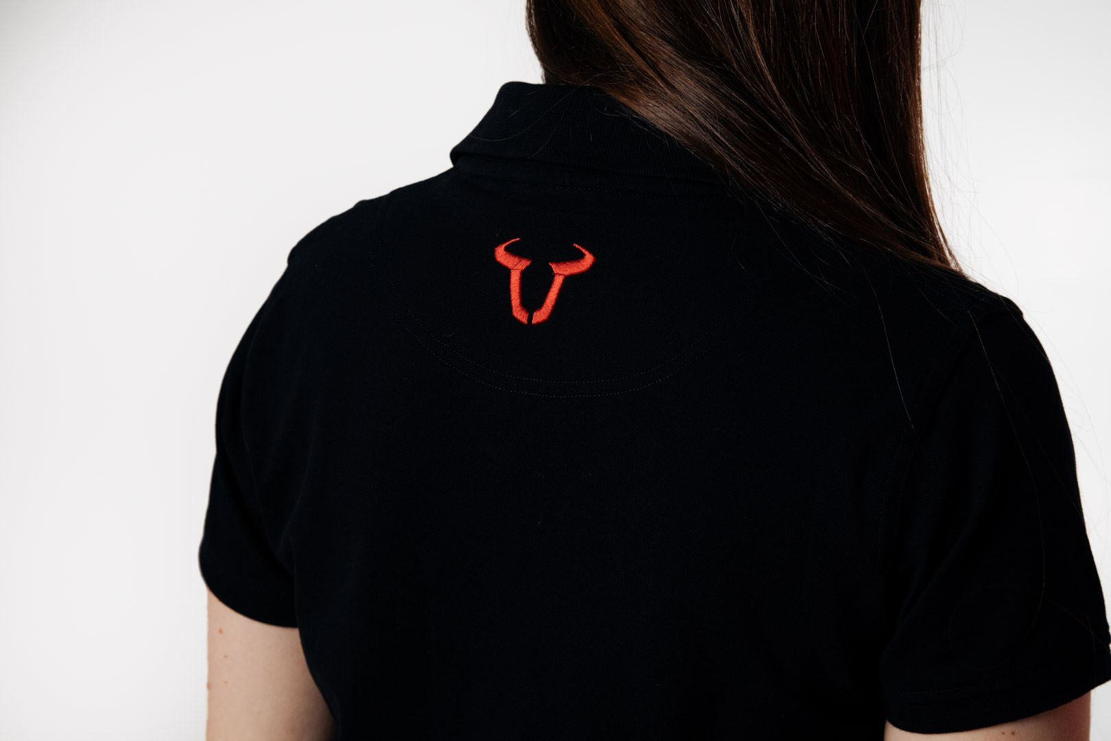 Team polo shirt Core Line. Black. Women. Size M.