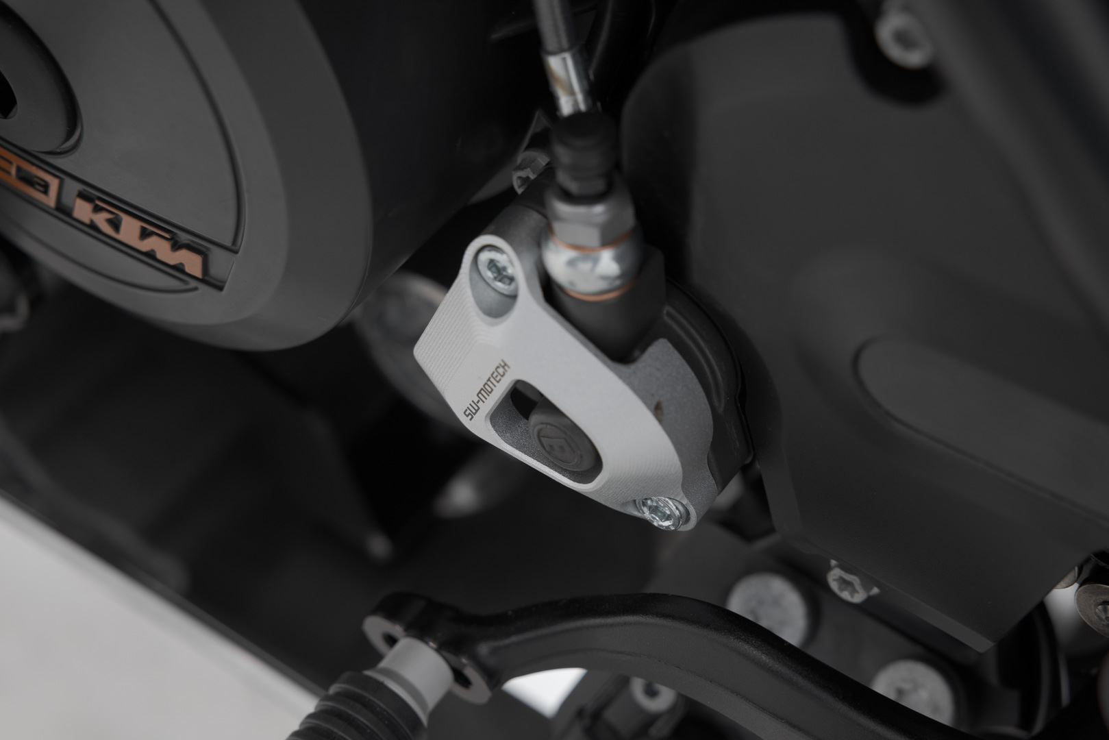 Clutch slave cylinder protection KTM models Silver