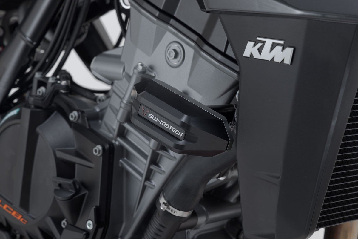 Frame slider kit Black. KTM 990 Duke (23-).