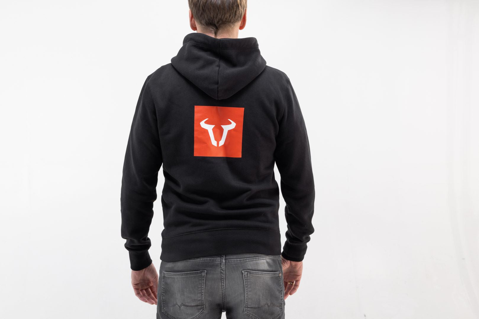 Hoodie Core Line. Black. Unisex. Size S.