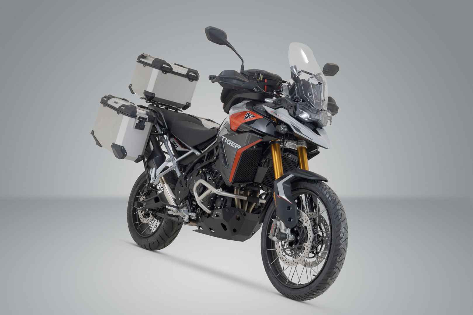 Adventure set luggage Silver. Triumph Tiger 900 GT / Rally Pro (23-).