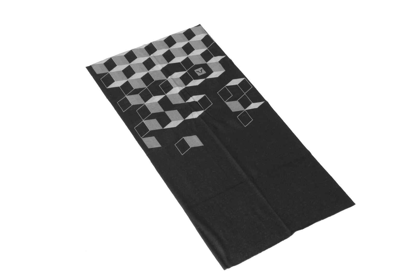 Neckwarmer 50 × 25 cm. Black/grey. Seamless.