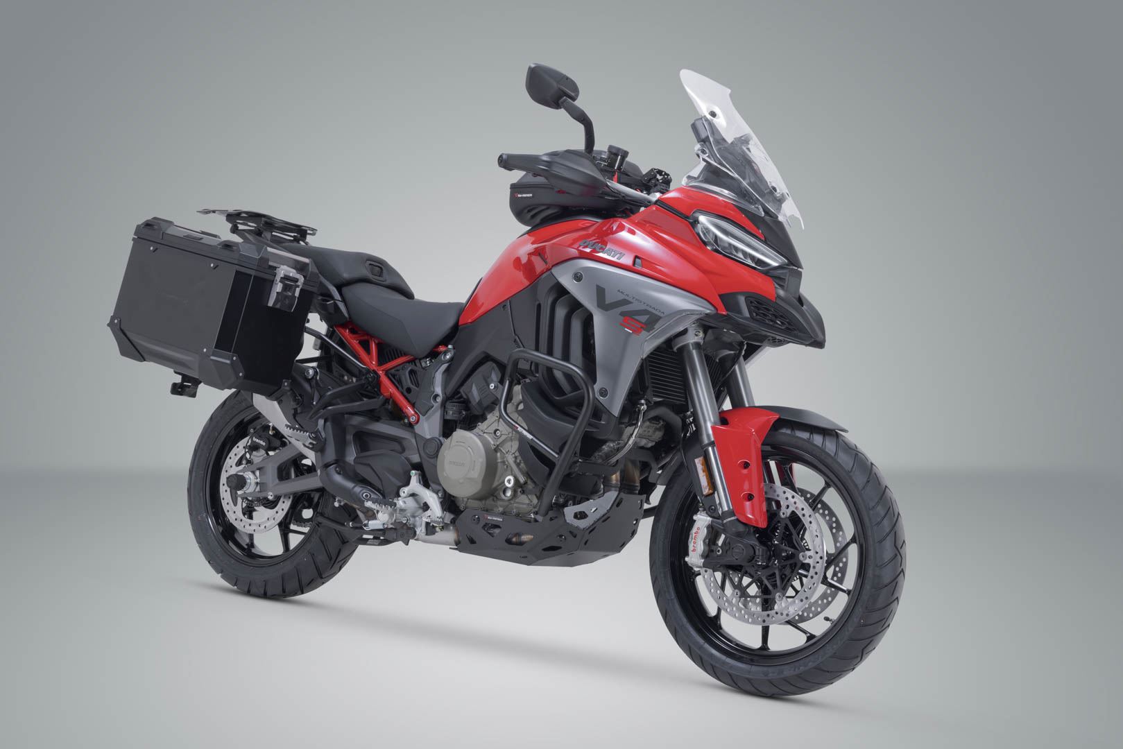 TRAX ADV aluminum case system Black. 45/45 l. Ducati Multistrada V4 (20-).