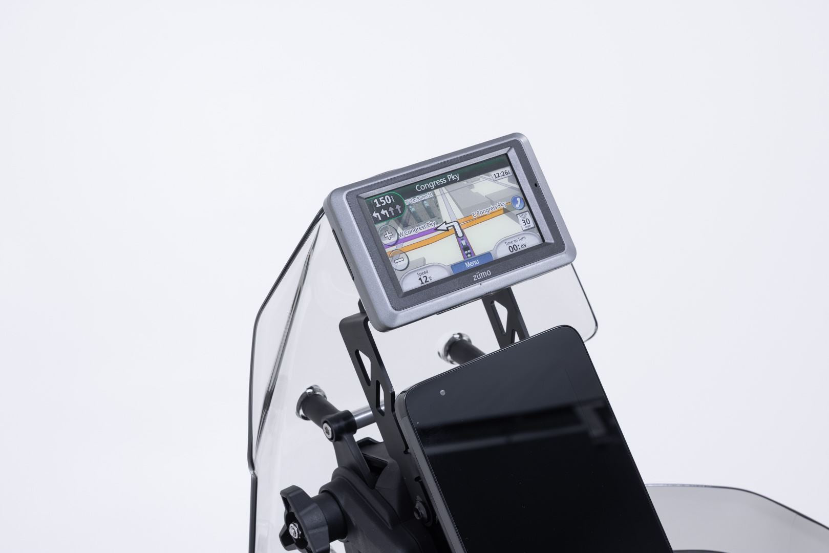 GPS mount for cockpit Black. CFMoto 800MT-X (24-).