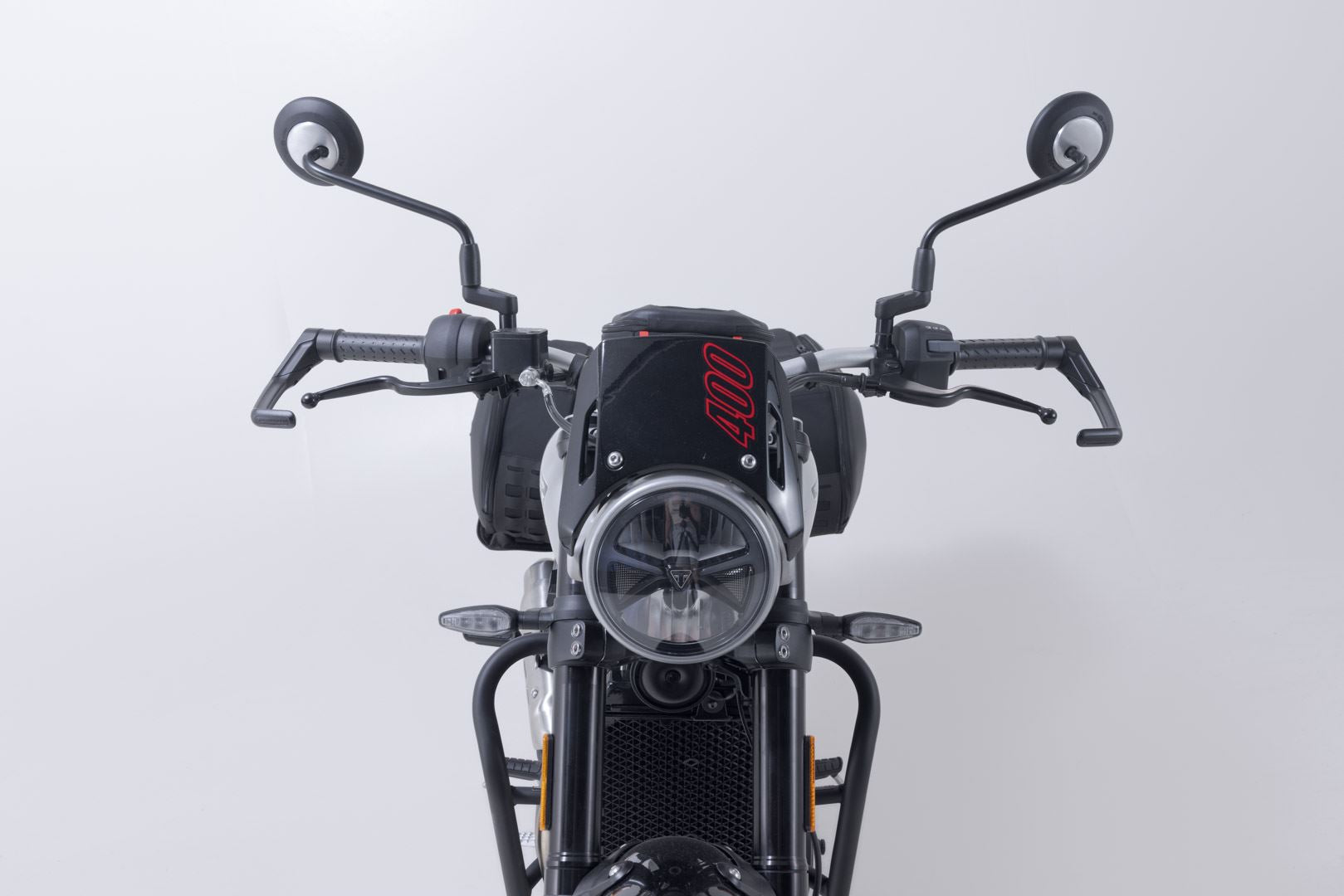 Lever guards Black. Triumph Tracker 400 (25-).