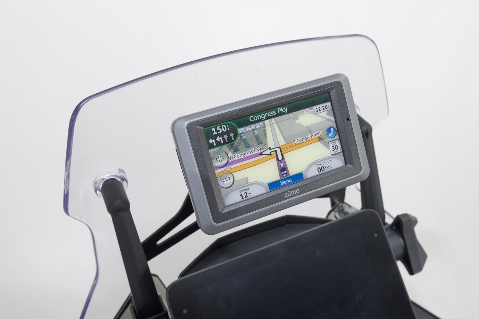 GPS mount for cockpit CFMoto 800MT (21-) Black