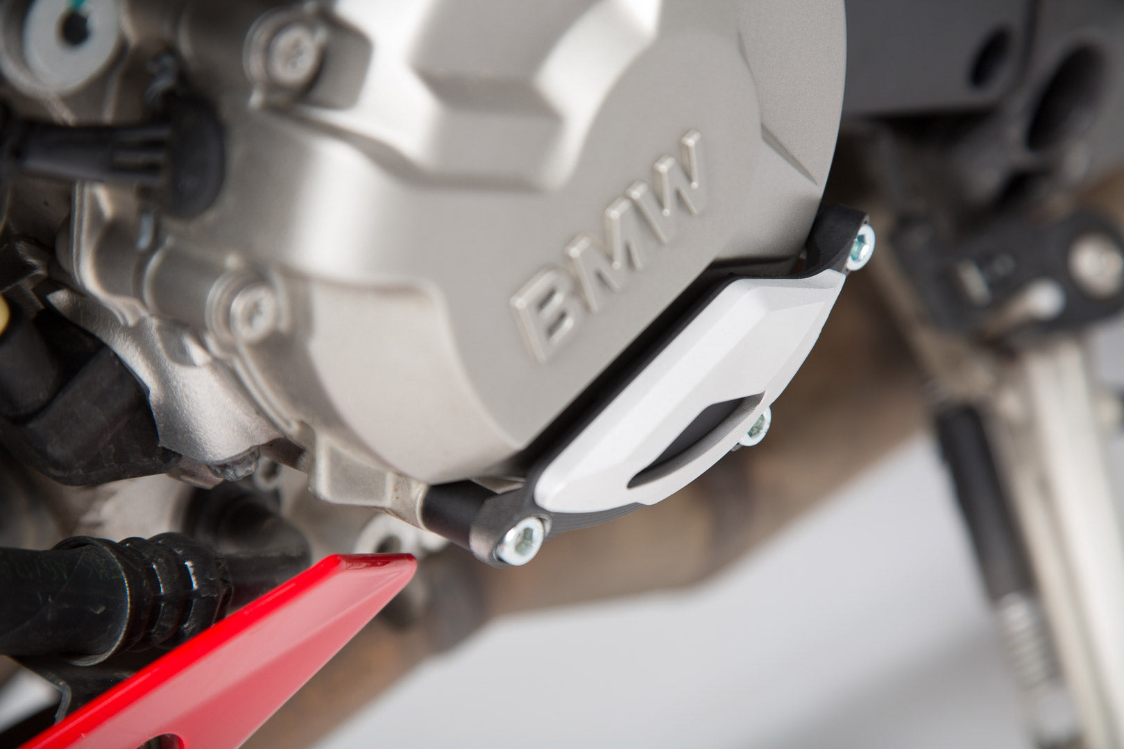 Engine case protector BMW S1000R / RR / XR Black/silver