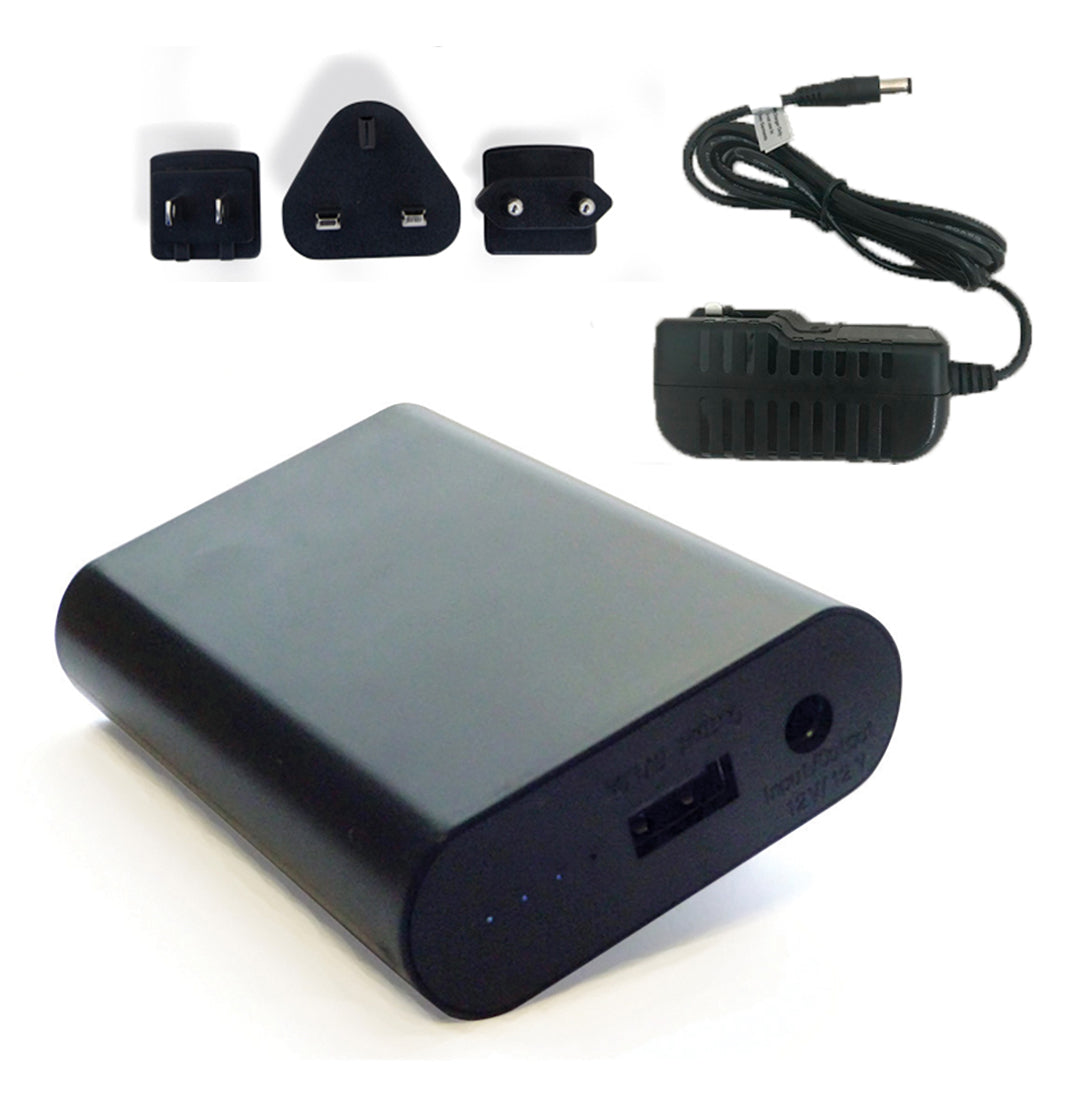 Heated Clothing PORTABLE Battery - 2600mAh, with Multinational Charger (UK,EU,US)