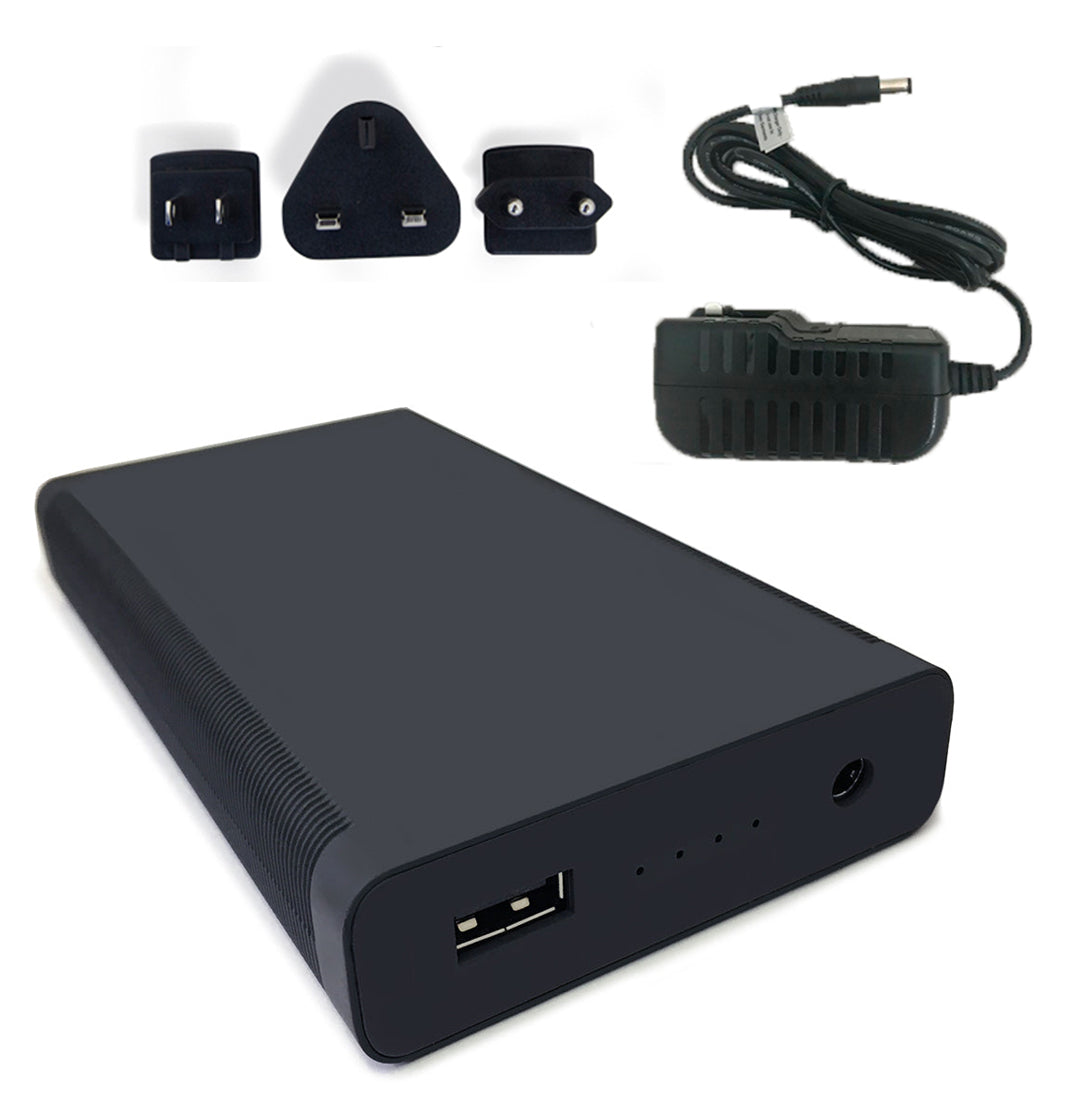 Heated Clothing PORTABLE Battery - 5200mAh, with Multinational Charger (UK,EU,US)