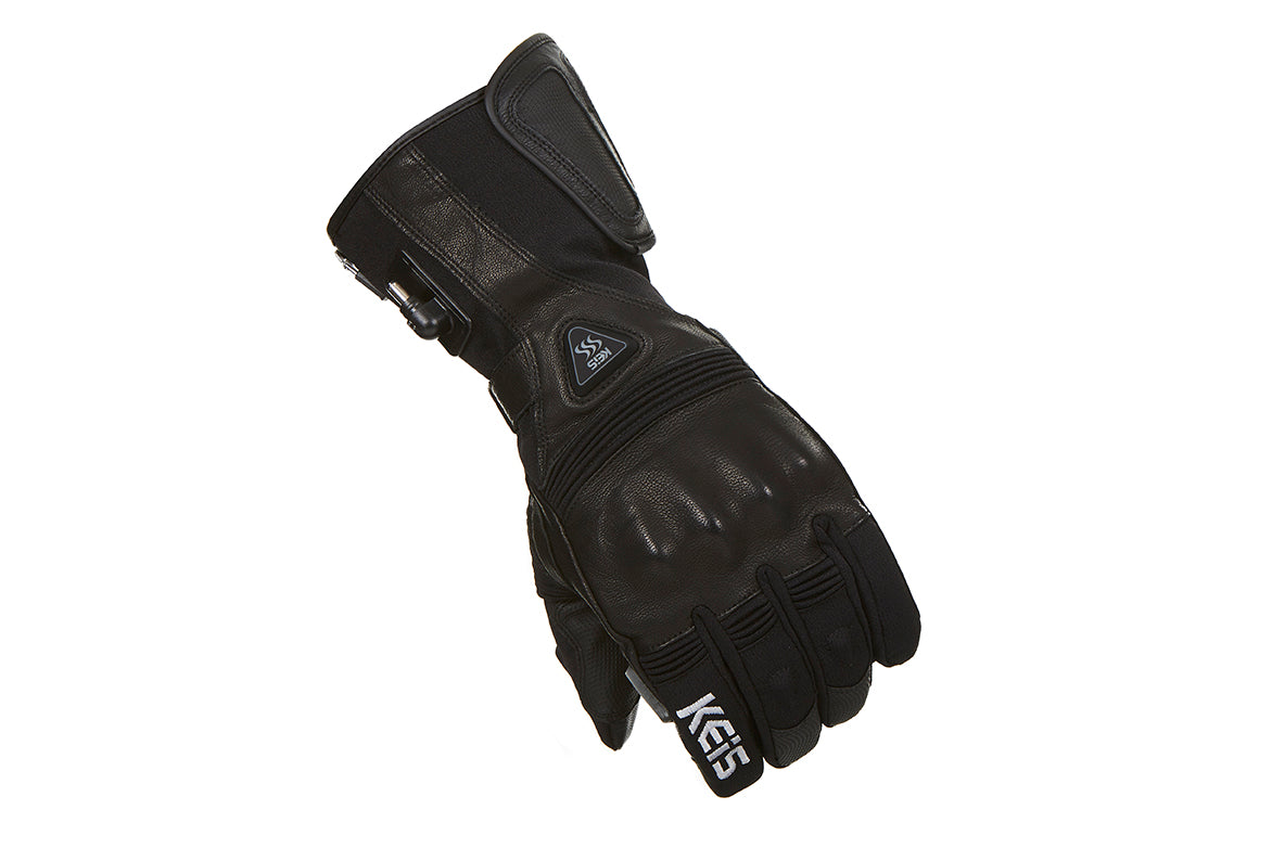 Keis heated motorcycle gloves G601 left